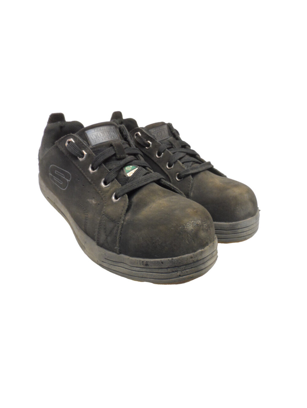 Skechers Men's Steel Toe Steel Plate Skate Safety Work Shoes 99992001 Black 9.5M